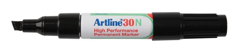 Artline 30N Permanentmarker Medium Beitelpunt 2,0 - 5,0 mm Blauw Navulbaar Waterbestendig 12 Stuks