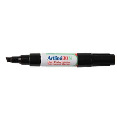 Artline 30N Permanent marker Medium Beitelpunt 2-5 mm Zwart Navulbaar Waterproof 12 Stuks