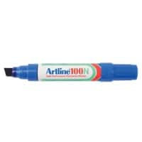 Artline 100N Permanent marker Extra breed Beitelpunt 7,5-12 mm Blauw Navulbaar Waterproof 12 Stuks