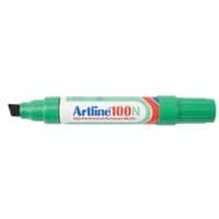 Artline 100N Permanent marker Extra breed Beitelpunt 7,5-12 mm Groen Navulbaar Waterproof 12 Stuks