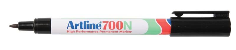 Artline 700N Permanentmarker Fijn Ronde punt - 0,7 mm Zwart Navulbaar Waterbestendig 12 Stuks