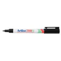 Artline 700N Permanent marker Fijn Ronde punt 0,7 mm Zwart Navulbaar Waterproof 12 Stuks