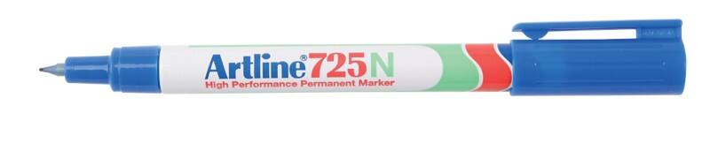 Artline 725N Permanentmarker Extra Fijn Ronde punt - 0,4 mm Blauw Navulbaar Waterbestendig 12 Stuks