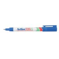 Artline 725N Permanent marker Extra Fijn Ronde punt 0,4 mm Blauw Navulbaar Waterproof 12 Stuks