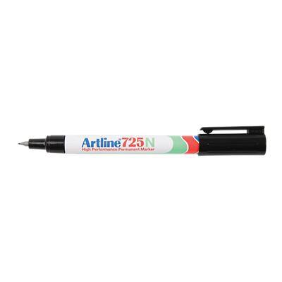 Artline 725N Permanent marker Extra Fijn Ronde punt 0,4 mm Zwart Navulbaar Waterproof 12 Stuks