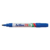 Artline 70N Permanent marker Medium Ronde punt 1,5 mm Blauw Navulbaar Waterproof 12 Stuks