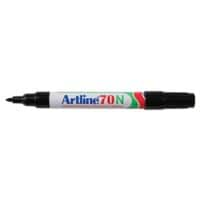 Artline 70N Permanent marker Medium Ronde punt 1,5 mm Zwart Navulbaar Waterproof 12 Stuks