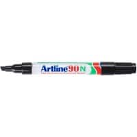 Artline 90N Permanent marker Medium Beitelpunt 2,5-5 mm Zwart Navulbaar Waterproof 12 Stuks