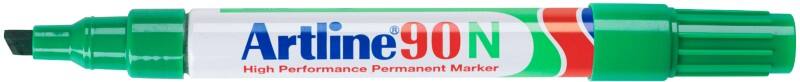 Artline 90N Permanentmarker Medium Beitelpunt 2 - 5 mm Groen Navulbaar Waterbestendig 12 Stuks