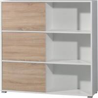 GERMANIA kast H120 2 bruin, wit, eiken 1.200 x 350 x 1.190 mm