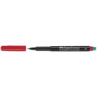 Faber-Castell Multimark 1523 Overheadmarker Extra Fijn Ronde punt Viltstift 0,4 mm Rood