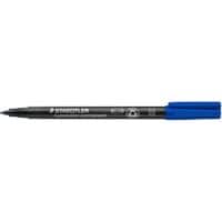 STAEDTLER 317 Overheadmarker 97% gerecycled Medium Ronde punt 1 mm Blauw Navulbaar 10 Stuks