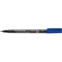 STAEDTLER 317 Overheadmarker 97% gerecycled Fijn Ronde punt 0,6 mm Blauw Navulbaar 10 Stuks
