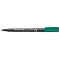 STAEDTLER Overheadmarker 97% gerecycled Fijn Ronde punt 0,6 mm Groen Navulbaar 10 Stuks