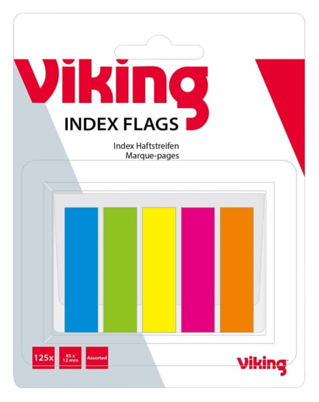 Viking Index Kleurenassortiment Speciaal 1,2 x 10,5 x 4,5 cm 70 g/m² 5 Stuks à 25 Strips