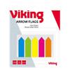 Viking Pijlen Index Kleurenassortiment Blanco Niet geperforeerd Speciaal 1,2 x 10,5 x 4,5 cm 70 g/m² 5 Stuks à 25 Strips