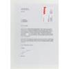 Office Depot Documentmappen met visitekaarthouder A4 Transparant Polypropyleen Drukknopsluiting 23,5 x 33,5 cm 5 Stuks
