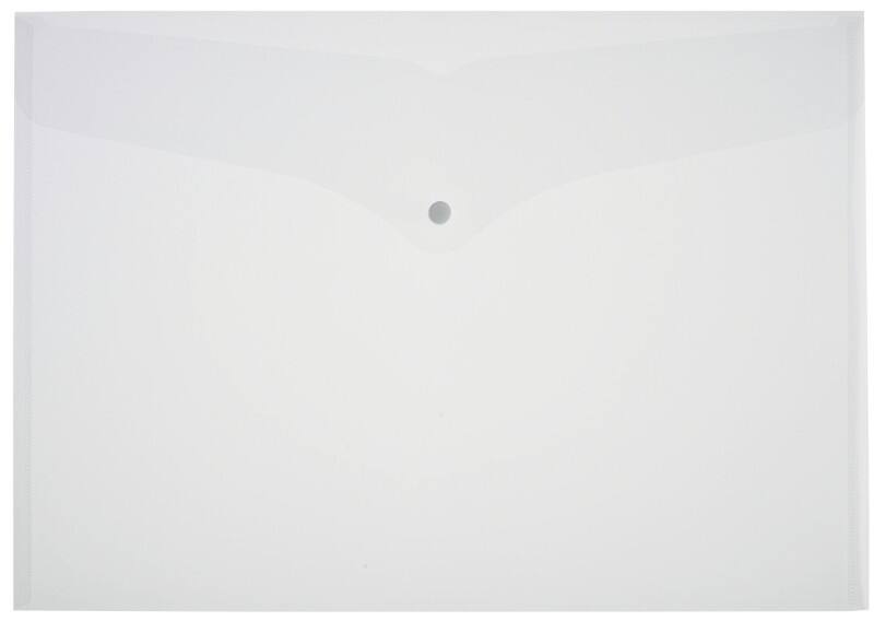 Viking Documentmap A3 Drukknop PP (Polypropeen) Liggend 32 (B) x 45,6 (H) cm Transparant 5 Stuks