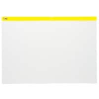 Viking Hersluitbaar zakje A3 Ritssluiting PVC (Polyvinylchloride) Liggend 42 (B) x 45 (D) x 29,7 (H) cm Geel 5 Stuks