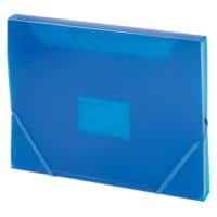 Office Depot Documentmap 6 vakken A4 Transparant blauw Polypropyleen 33 x 24 cm