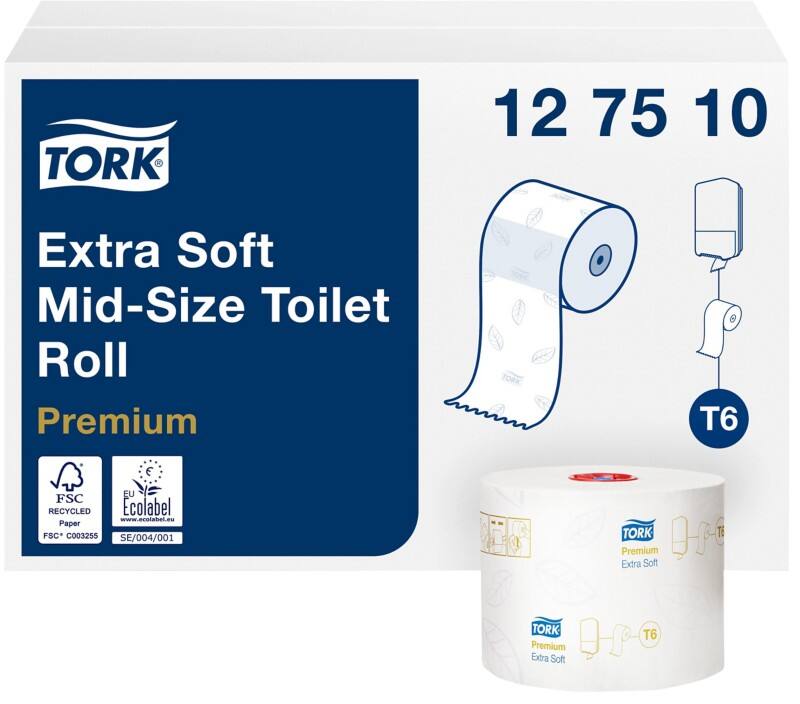 Tork Premium Toiletpapier T6 3-laags 127510 27 Rollen à 70 m