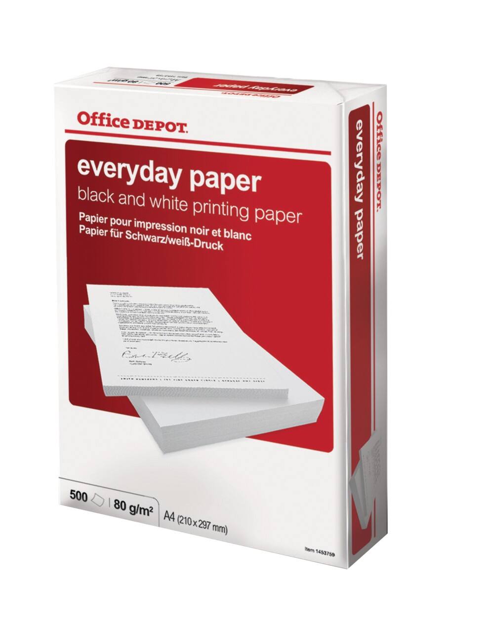 Office Depot Everyday Kopieerpapier A4 80 g/m² Wit 500 Vellen
