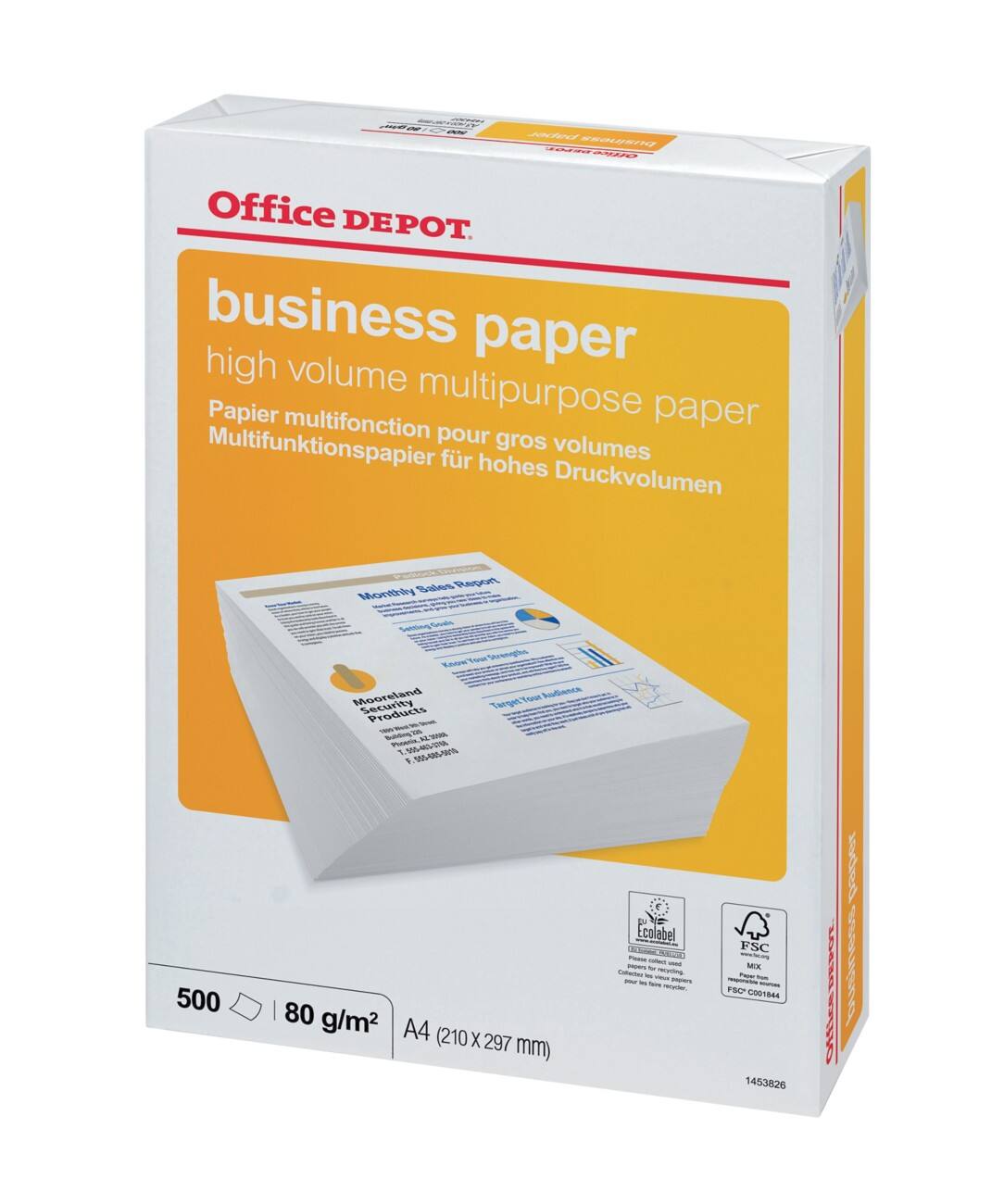 Office Depot Business Multifunctioneel print-/ kopieerpapier A4 80 gram Wit 500 vellen