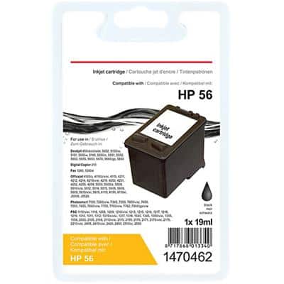 Office Depot Compatibel HP 56 Inktcartridge C6656A Zwart