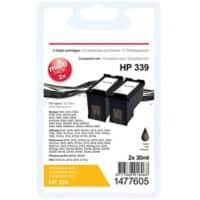 Office Depot 339 compatibele HP inktcartridge C8767E zwart duopak 2 stuks