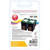 Office Depot 344 compatibele HP inktcartridge C9505EE cyaan, magenta, geel duopak 2 stuks