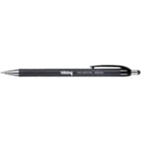 Viking Soft Grip RT-M Intrekbaar Balpen Zwart 0.5 mm Medium Ronde punt Niet navulbaar