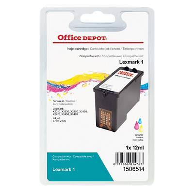 Office Depot Compatibel Lexmark 1 Inktcartridge 3 kleuren