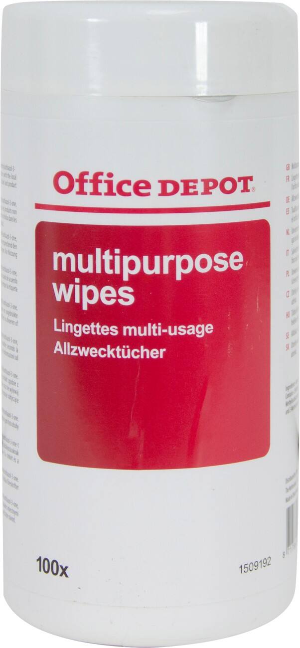 Office Depot Multifunctionele reinigingsdoekjes dispenser 100 Stuks