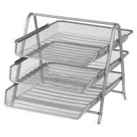 Viking Mesh Brievenbakje Zilver A4 Metaal 29,5 x 35,5 x 26,5 cm