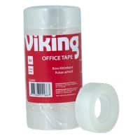 Viking Plakband Office Transparant 19 mm (B) x 33 m (L) Kleine kern PP (Polypropeen) 6 Rollen