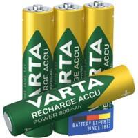 VARTA Batterij Power AAA 800 mAh Nikkel-metaalhydride (NiMH) 1.2 V 4 Stuks