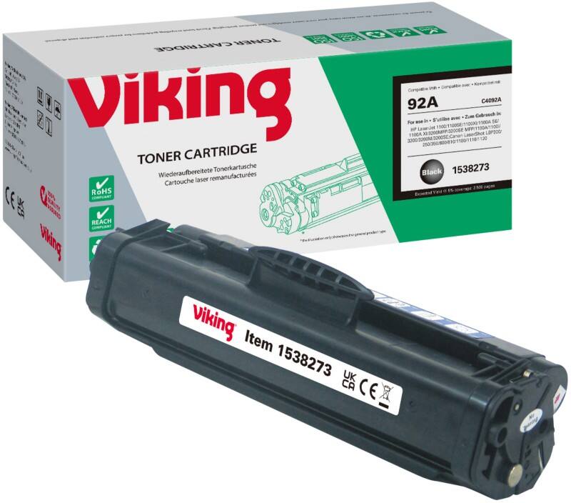 Viking 92A compatibele HP tonercartridge C4092A zwart