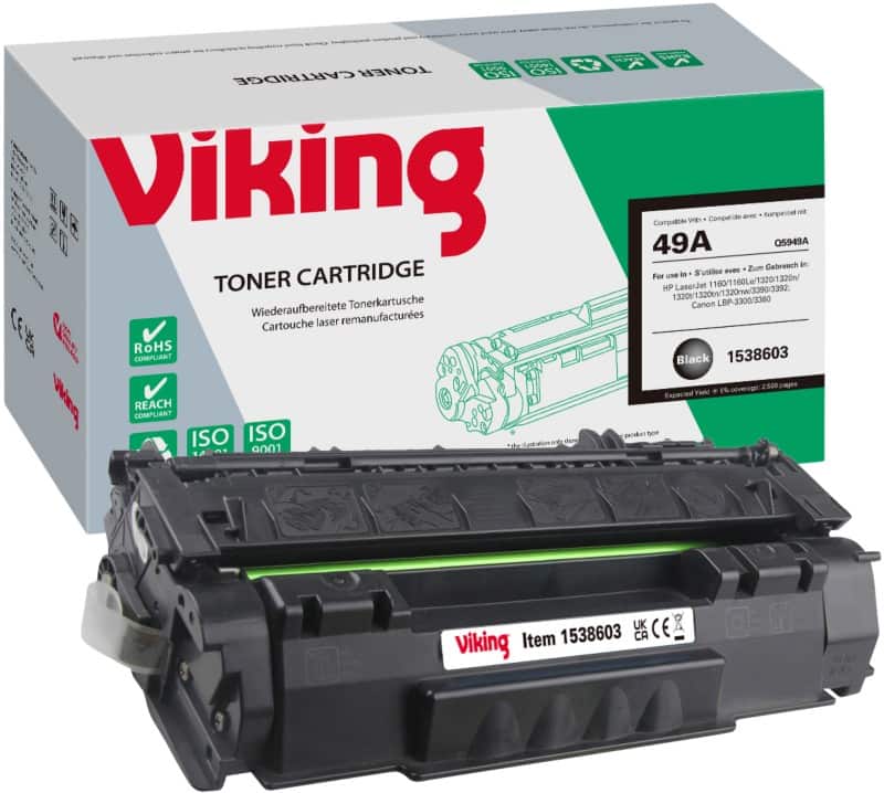 Viking 49A compatibele HP tonercartridge Q5949A zwart
