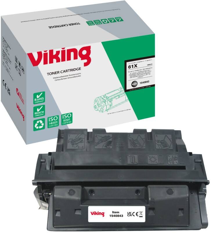 Viking 61X compatibele HP tonercartridge C8061X zwart