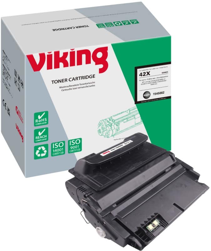 Viking 42X compatibele HP tonercartridge Q5942X zwart