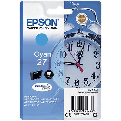 Epson 27 Origineel Inktcartridge C13T27024012 Cyaan