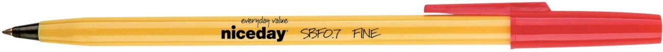 Niceday SBF0.7 Balpen Rood 50 Pennen