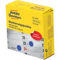 Avery Markeringspunten 3857 Klevend Speciaal Blauw 250 Stuks