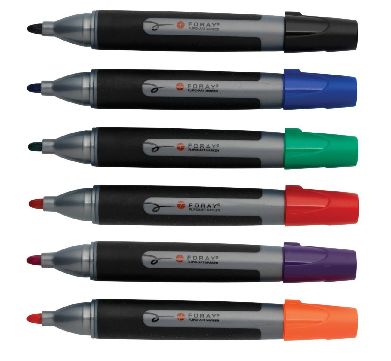 Foray Flipover marker Ronde punt 3 mm Kleurenassortiment 6 Stuks