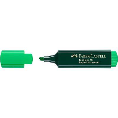 Faber-Castell Superfluorescent 48 Tekstmarker Groen Medium Beitelpunt 5 mm Navulbaar