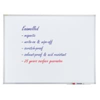 Franken Wandmontage Magnetisch Whiteboard Emaille Valueline 120 x 90 cm