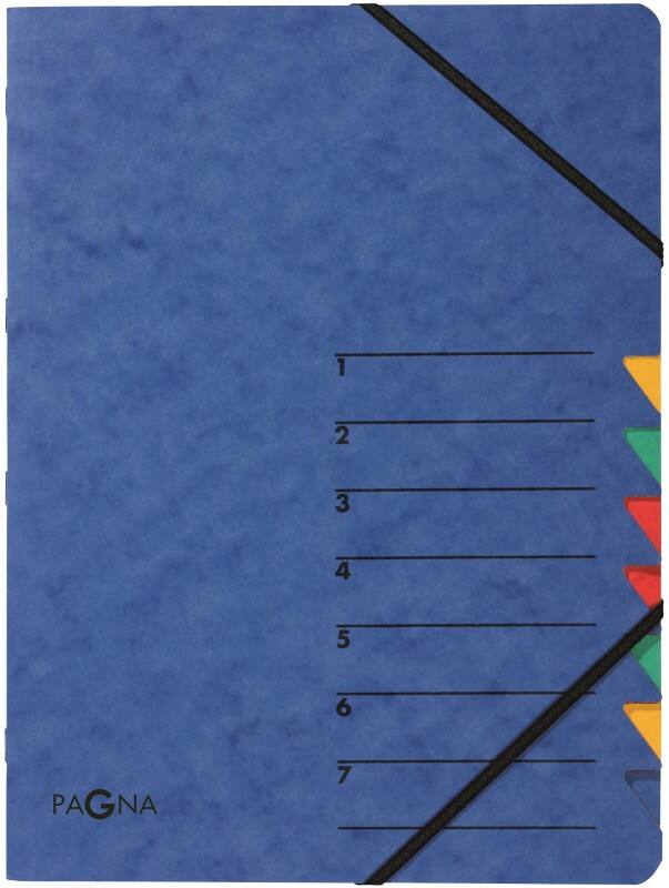 PAGNA Sorteermap 24061-02 A4 Karton Elastiek 24 (B) x 0,4 (D) x 32 (H) cm Blauw