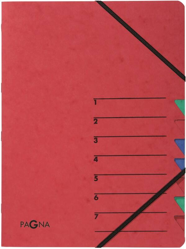 PAGNA Sorteermap 24061-01 Karton A4 Rood