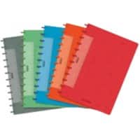 ADOC Lin-Ex A4 Ring Gebonden Schrift Kleurenassortiment Kartonnen Kaft Gelinieerd 72 Vel