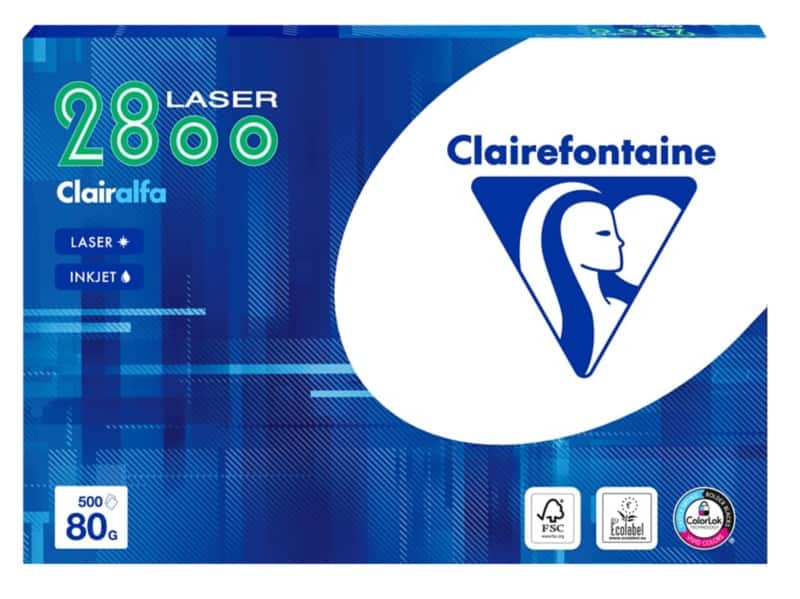 Clairefontaine Clairalfa A4 Kopieerpapier Wit 80 g/m² Glad 500 Vellen
